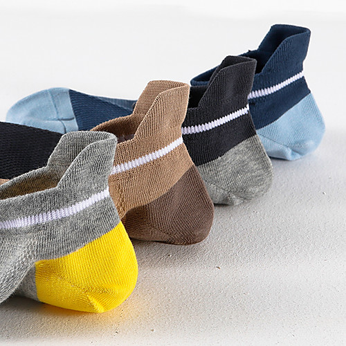 

Men's Socks Fashion Socks Thin Daily Black 1 5 Pairs