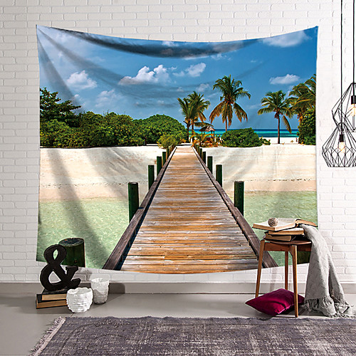 

Landscape Wall Tapestry Art Decor Blanket Curtain Hanging Home Bedroom Living Room Decoration Polyester Beach