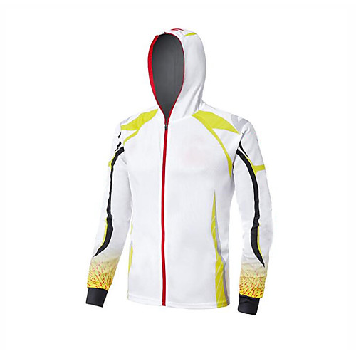

CAWANFLY Men's Hoodie Jacket Fishing Jacket Outdoor Long Sleeve UPF50 UV Protection Quick Dry Waterproof Zipper Lightweight Jacket Top Autumn / Fall Spring Summer Athleisure Fishing Camping & Hiking