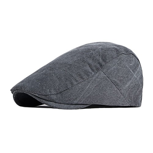 

Men's Protective Hat Party Dailywear Classic Retro Color Block Black Hat