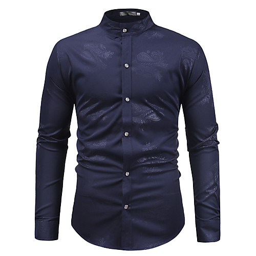 

Men's Shirt Graphic Long Sleeve Work Tops Lightweight Wine White Black