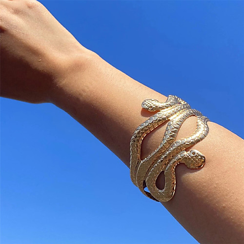 

Snake Bracelet Bangles Classic Snake Statement Stylish Elegant Fashion Alloy Bracelet Jewelry Gold For Party Evening Prom Date Birthday Festival