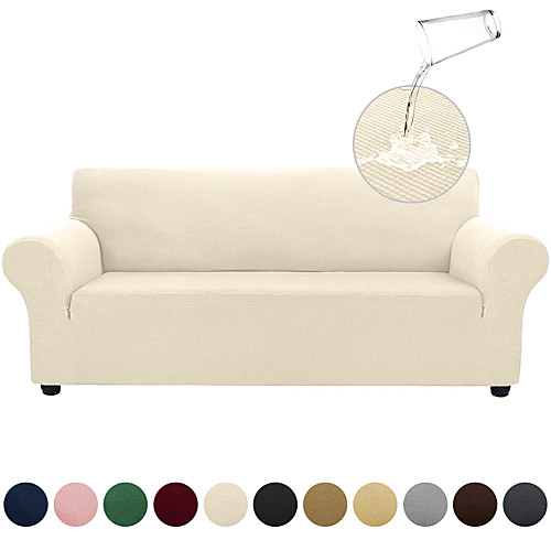 

Sofa Cover Solid Colored Yarn Dyed Polyester Slipcovers