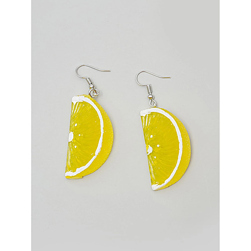 

Women's Drop Earrings Earrings Fruit Simple Cartoon Cute Sweet Earrings Jewelry Yellow For Sport Vacation Birthday Beach Festival 1 Pair