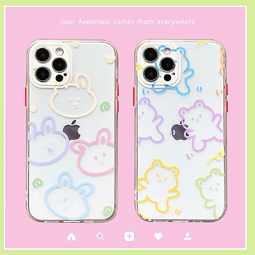 

Phone Case For Apple Back Cover iPhone 12 Pro Max 11 SE 2020 X XR XS Max 8 7 Shockproof Dustproof Cartoon TPU