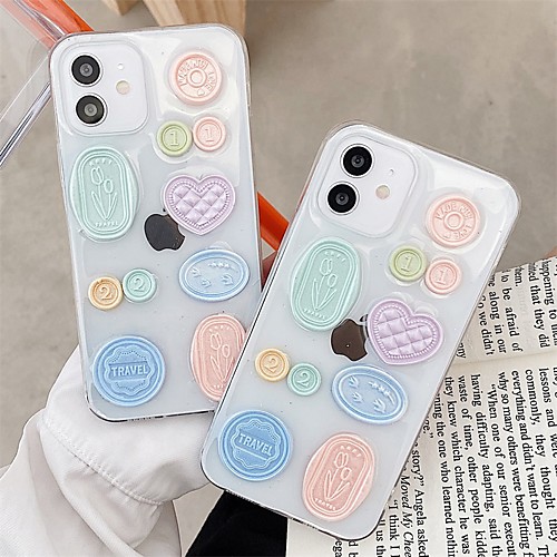 

Phone Case For Apple Back Cover iPhone 12 Pro Max 11 SE 2020 X XR XS Max 8 7 Shockproof Dustproof Graphic TPU