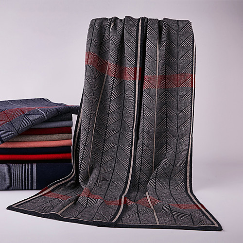 

Men's Rectangle Scarf Daily As Per Picture Scarf Print