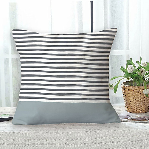 

Stripe Double Side Cushion Cover 1PC Soft Decorative Square Throw Pillow Cover Cushion Case Pillowcase for Bedroom Livingroom Superior Quality Machine Washable Outdoor Cushion for Sofa Couch Bed Chair