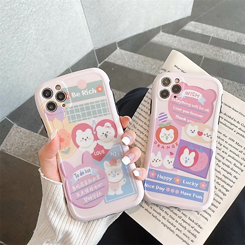

Phone Case For Apple Back Cover iPhone 11 Pro Max SE 2020 X XR XS Max 8 7 Shockproof Dustproof Cartoon TPU
