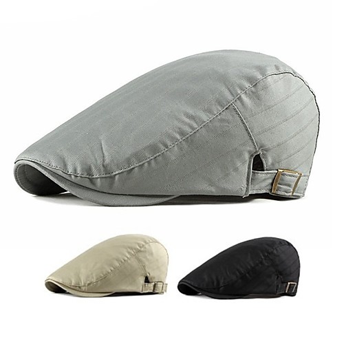 

Men's Protective Hat Party Dailywear Classic Retro Color Block Black Hat