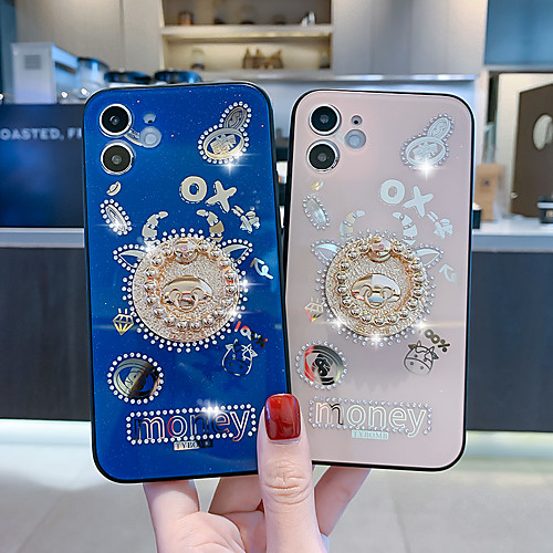 

Phone Case For Apple Back Cover iPhone 12 Pro Max 11 SE 2020 X XR XS Max 8 7 Shockproof Dustproof Word / Phrase Geometric Pattern TPU