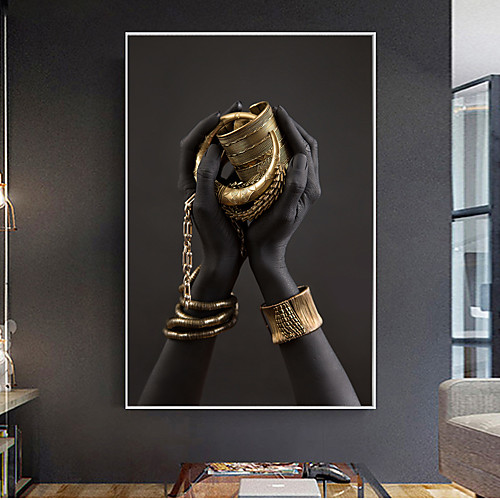 

Wall Art Canvas Prints Painting Artwork Picture Modern Hand Gold Home Decoration Décor Rolled Canvas No Frame Unframed Unstretched