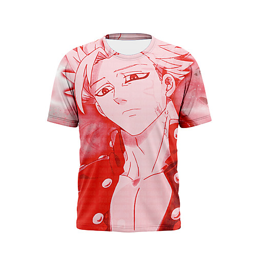 

Inspired by The Seven Deadly Sins Cosplay Anime Cartoon 100% Polyester Print 3D Harajuku Graphic T-shirt For Women's / Men's