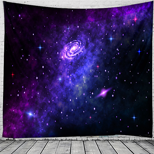 

Seven Stars Sky Pattern Tapestry Art Deco Blanket Curtain Hanging Home Bedroom Living Room Decoration