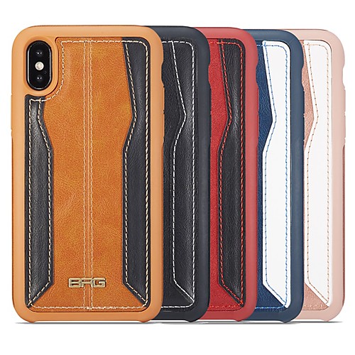 

PU Leather Phone Case For Apple iPhone XR XS Max iPhone X/XS iPhone SE 2020 iPhone 8 7 6 Plus Retro Stitching Color Shockproof Dustproof Back Cover