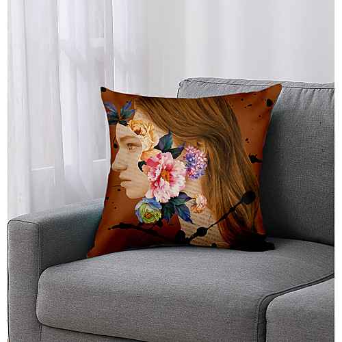 

Arty Woman Double Side Cushion Cover 1PC Soft Decorative Square Throw Pillow Cover Cushion Case Pillowcase for Bedroom Livingroom Superior Quality Machine Washable Outdoor Cushion for Sofa Couch Bed Chair