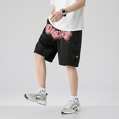 

Men's Chino Shorts Pants Letter Short Gray Green Black