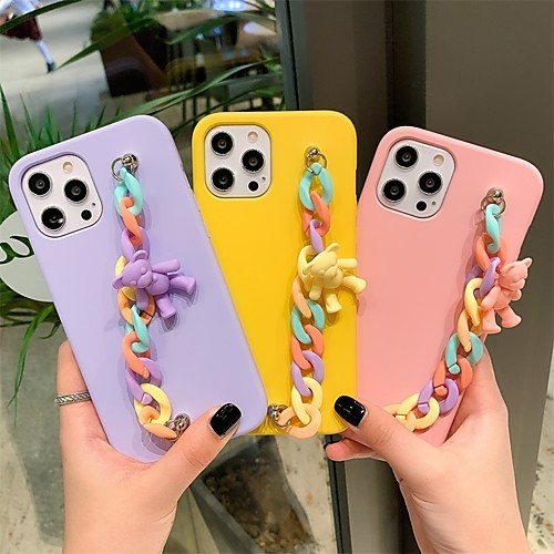 

Phone Case For Apple Back Cover iPhone 12 Pro Max 11 SE 2020 X XR XS Max 8 7 Shockproof Dustproof Solid Colored TPU