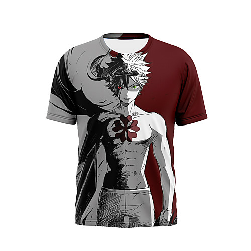 

Inspired by Black Clover Cosplay Anime Cartoon 100% Polyester Print 3D Harajuku Graphic T-shirt For Women's / Men's