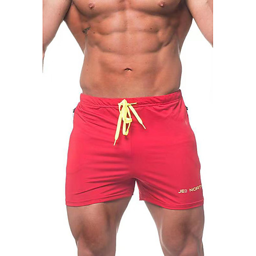 

Men's Shorts Daily Shorts 5.5 Inch Inseam Short Bermuda shorts Pants Solid Color Red Gray