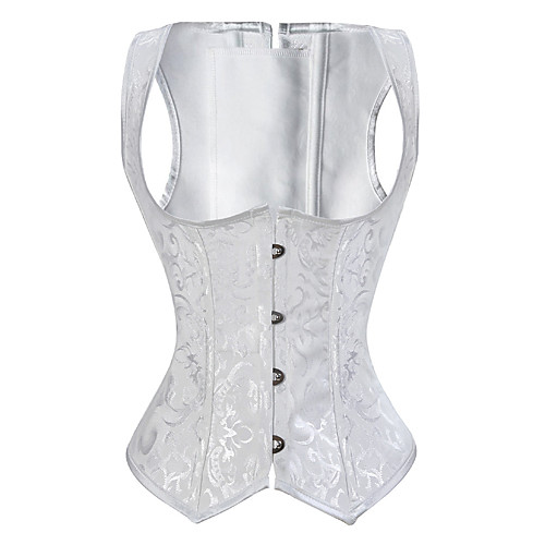 

Women's Corset Non Panties Medium Jacquard Sexy Racerback Shapewear