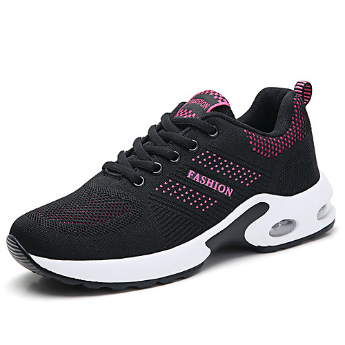 

Women's Trainers Athletic Shoes Flat Heel Round Toe Athletic Daily Mesh Solid Colored Fuchsia Black Dark Blue