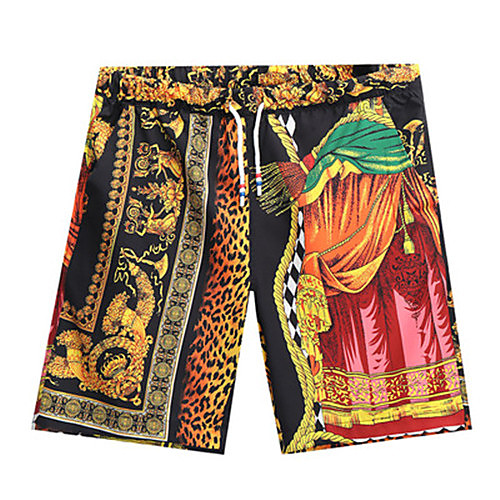 

Men's Casual Casual Daily Shorts Pants Graphic Knee Length Black