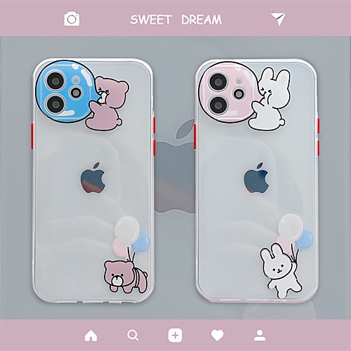 

Phone Case For Apple Back Cover iPhone 12 Pro Max 11 SE 2020 X XR XS Max 8 7 Shockproof Dustproof Cartoon TPU