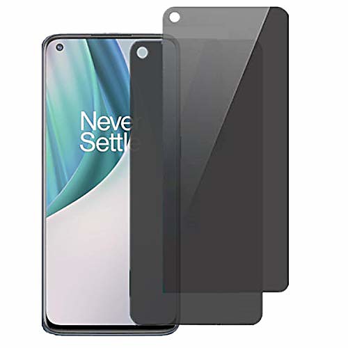 

privacy screen protector for oneplus nord n10 5g, [2pack] ultra thin anti-spy anti-peep screen tempered glass protective film for oneplus nord n10 5g 6.49
