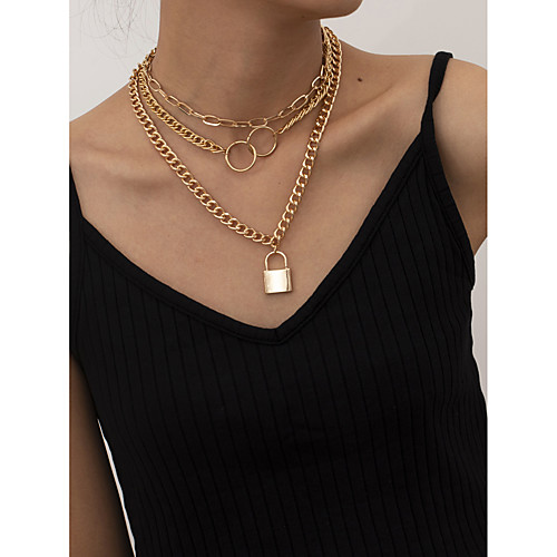 

Women's Pendant Necklace Necklace Classic Friends Romantic Fashion Classic Holiday Alloy Gold 28-35 cm Necklace Jewelry 1pc For Street Sport Masquerade Birthday Party Festival