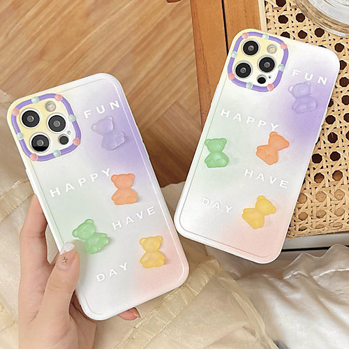 

Phone Case For Apple Back Cover iPhone 12 Pro Max 11 SE 2020 X XR XS Max 8 7 Shockproof Dustproof Cartoon Geometric Pattern TPU