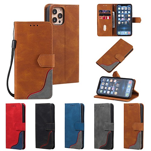 

Wallet Flip Phone Case For Apple iPhone 12 Pro Max 11 SE 2020 X XR XS Max 8 7 6 Magnetic Flip Folio PU Leather Full Protective Cover with Card Slots Kickstand