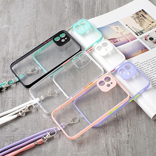 

Phone Case For Apple Back Cover iPhone 12 Pro Max 11 SE 2020 X XR XS Max 8 7 Shockproof Dustproof Transparent TPU