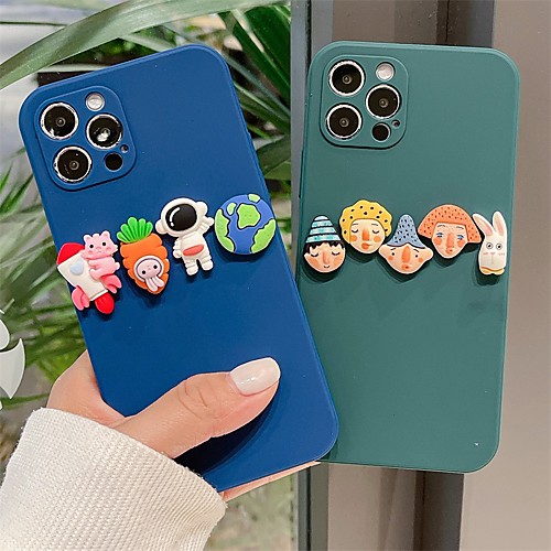 

Phone Case For Apple Back Cover iPhone 12 Pro Max 11 SE 2020 X XR XS Max 8 7 Shockproof Dustproof Solid Colored TPU