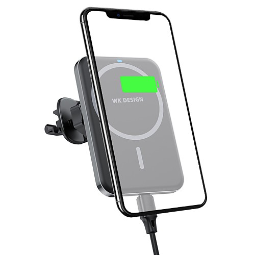

WEKOME Phone Holder Stand Mount Car Air Vent Outlet Grille Car Holder Adjustable 360°Rotation ABS Phone Accessory iPhone 12 11 Pro Xs Xs Max Xr X 8 Samsung Glaxy S21 S20 Note20