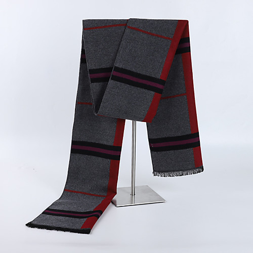 

Men's Rectangle Scarf Daily Wear As Per Picture Scarf Lattice