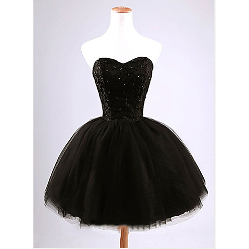 

A-Line Minimalist Sexy Engagement Cocktail Party Dress Sweetheart Neckline Sleeveless Short / Mini Satin with Pleats 2021