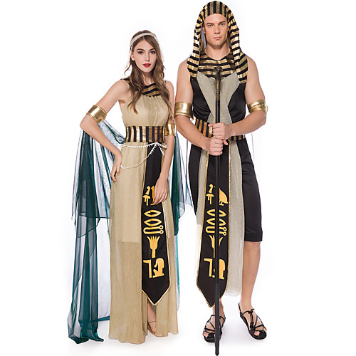 

Prince Goddess Dress Masquerade Couple's Movie Cosplay Vacation Halloween Coffee Dress Belt Headwear Christmas Halloween New Year Polyester / Bracelets