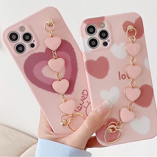 

Phone Case For Apple Back Cover iPhone 12 Pro Max 11 SE 2020 X XR XS Max 8 7 Shockproof Dustproof Heart Geometric Pattern TPU
