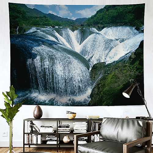 

Landscape Wall Tapestry Art Decor Blanket Curtain Hanging Home Bedroom Living Room Decoration Waterfall