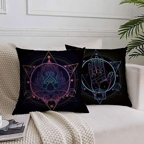 

Tarot Divination Double Side Cushion Cover 2PC Soft Decorative Square Throw Pillow Cover Cushion Case Pillowcase for Bedroom Livingroom Superior Quality Machine Washable Outdoor Cushion for Sofa Couch Bed Chair