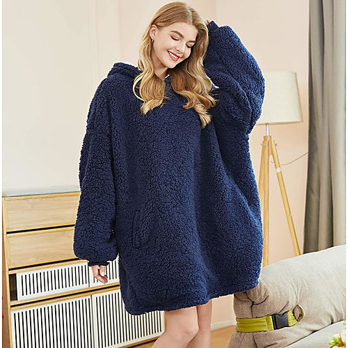 

Women's Hoodie Sweatshirt Solid Color Front Pocket Casual Daily Sports Sportswear Streetwear Hoodies Sweatshirts Blue Blushing Pink Orange