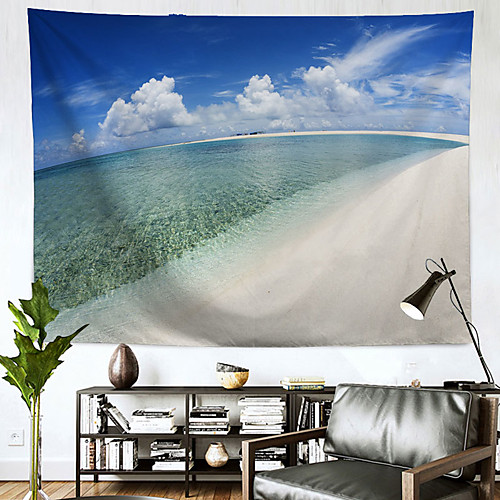 

Ocean Wall Tapestry Art Decor Blanket Curtain Hanging Home Bedroom Living Room Decoration Polyester