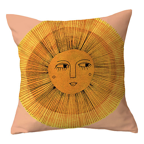 

Sun Double Side Cushion Cover 1PC Soft Decorative Square Throw Pillow Cover Cushion Case Pillowcase for Bedroom Livingroom Superior Quality Machine Washable Outdoor Cushion for Sofa Couch Bed Chair