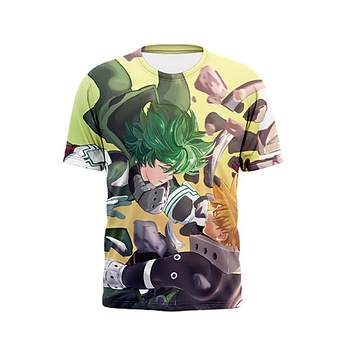 

Inspired by My Hero Academia / Boku No Hero Cosplay Anime Cartoon 100% Polyester Print 3D Harajuku Graphic T-shirt For Women's / Men's