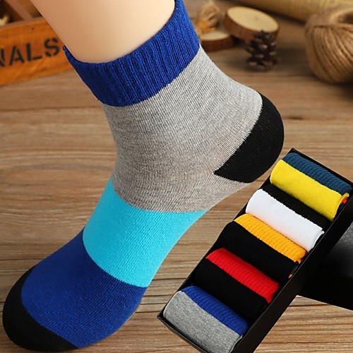 

Men's Socks Mixed Color / Sports and Outdoors Socks Medium Athleisure Multi color 5 Pairs