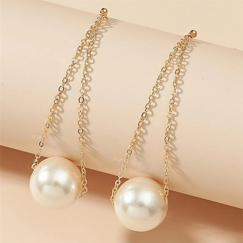 

Women's Drop Earrings Earrings Drop Wedding Birthday Elegant Fashion Holiday Sweet Earrings Jewelry Gold For Street Sport Prom Vacation Birthday 1 Pair