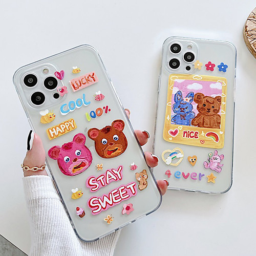 

Phone Case For Apple Back Cover iPhone 12 Pro Max 11 SE 2020 X XR XS Max 8 7 Shockproof Dustproof Graphic TPU