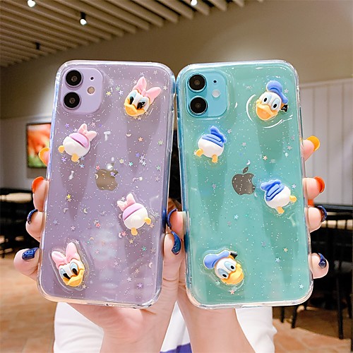 

Phone Case For Apple Back Cover iPhone 12 Pro Max 11 SE 2020 X XR XS Max 8 7 6 Shockproof Dustproof Cartoon Transparent TPU