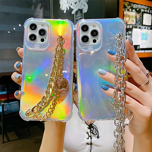 

Phone Case For Apple Back Cover iPhone 12 Pro Max 11 SE 2020 X XR XS Max 8 7 Shockproof Dustproof Color Gradient Transparent TPU